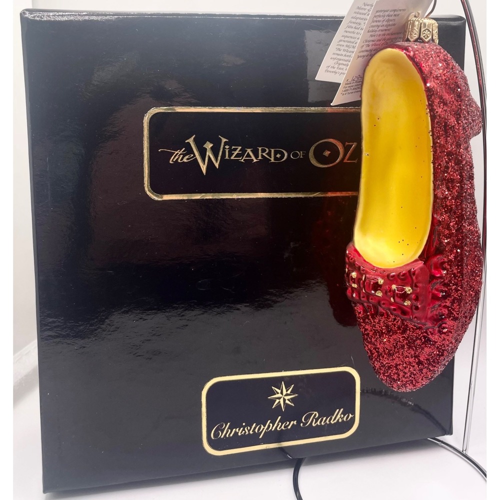 Christopher Radko Wizard Of Oz Blown Glass Ornaments RUBY SLIPPERS (One) *Read!